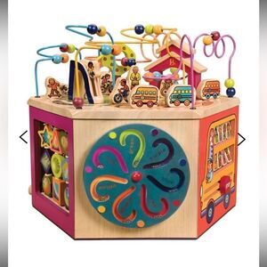 B.
Wooden Youniversity Activity Cube. New with damage